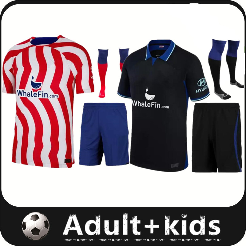 

22 23 SUAREZ Cunha GRIEZMANN JOAO FELIX soccer jerseys 2022 2023 Cunha M. LLORENTE KOKE camiseta men kids kit football shirts set R. DE PAUL Carrasco Atletico MadridS, Green