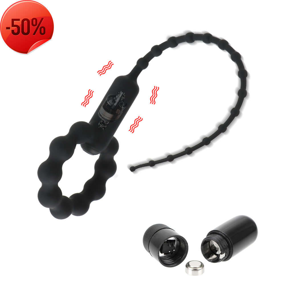 Urethral Sounding Vibrator Penis Plug for Men Cock Ring Catheter Medical Exerciser Male Masturbator Erotic Product Sex Toys Shop Sex shop for cou-image-768139431