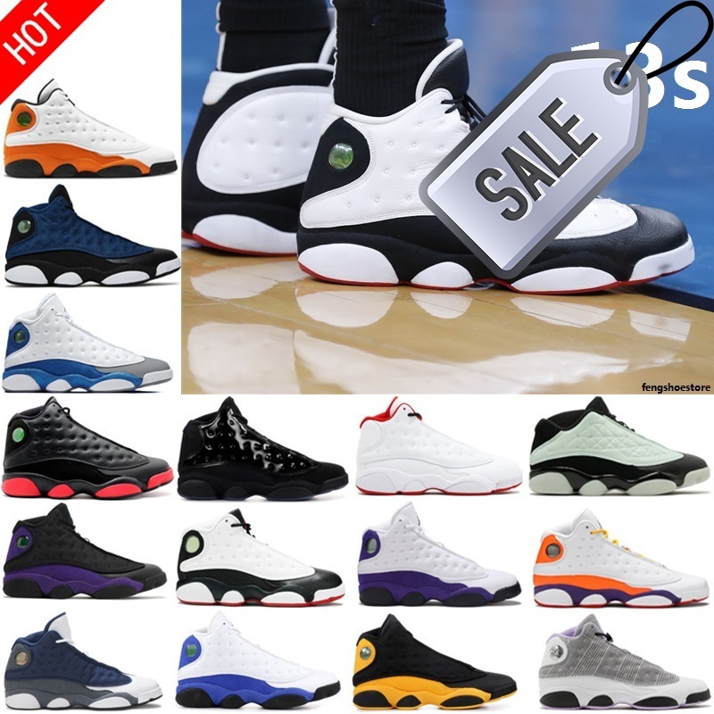 

2022 BOOTS New XIII 13 13s Men Basketball Shoes Hyper Royal French Blue Linen Island Green O, Customize