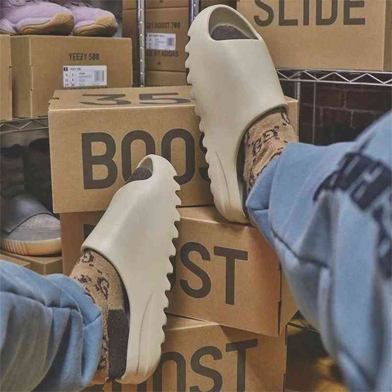 

Yeesys Slipper Fashion Yeey Kanyes 2022 Slides Men Slippers Luxurys Slippers Top Designer Sandals Foam Runners, Yellow