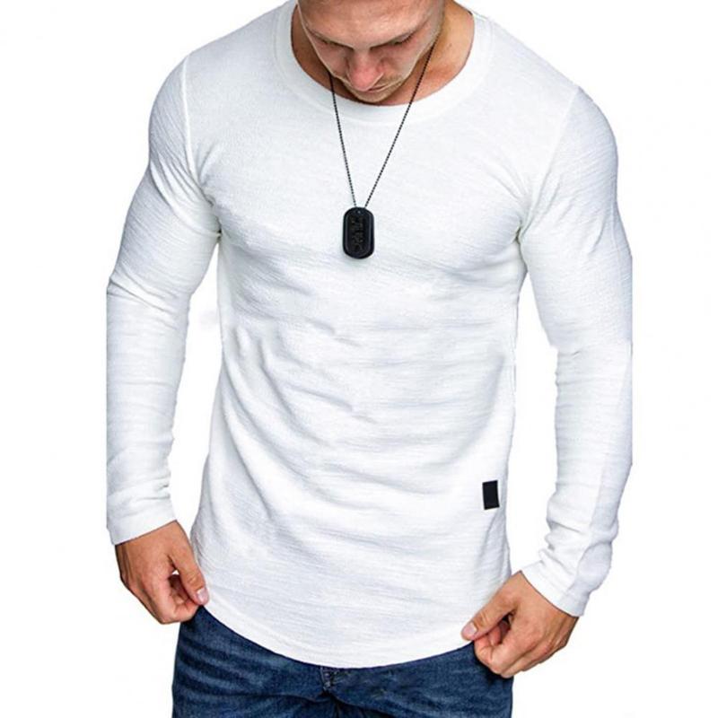 

Men's T-Shirts 2022 Fashion Man Sweatshirt Super Soft Delicate Texture Cotton Blend Men Casual Pullover Shirt Blouse For Autumn Male Tops, White;black