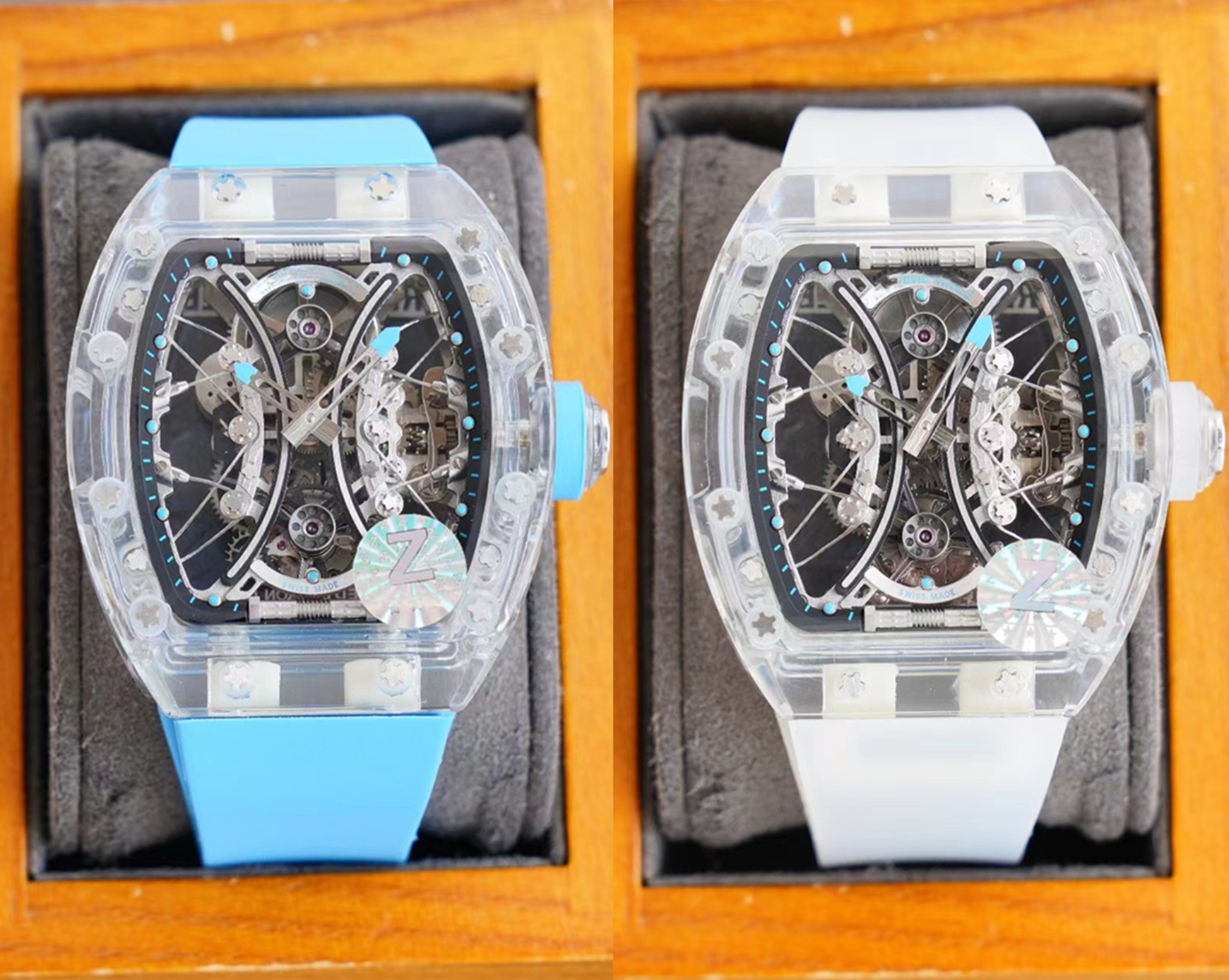 

ZF 053-02 Men's watch Swiss polo Tourbillon movement Indonesia imported rubber watchband latest work top quality waterproof