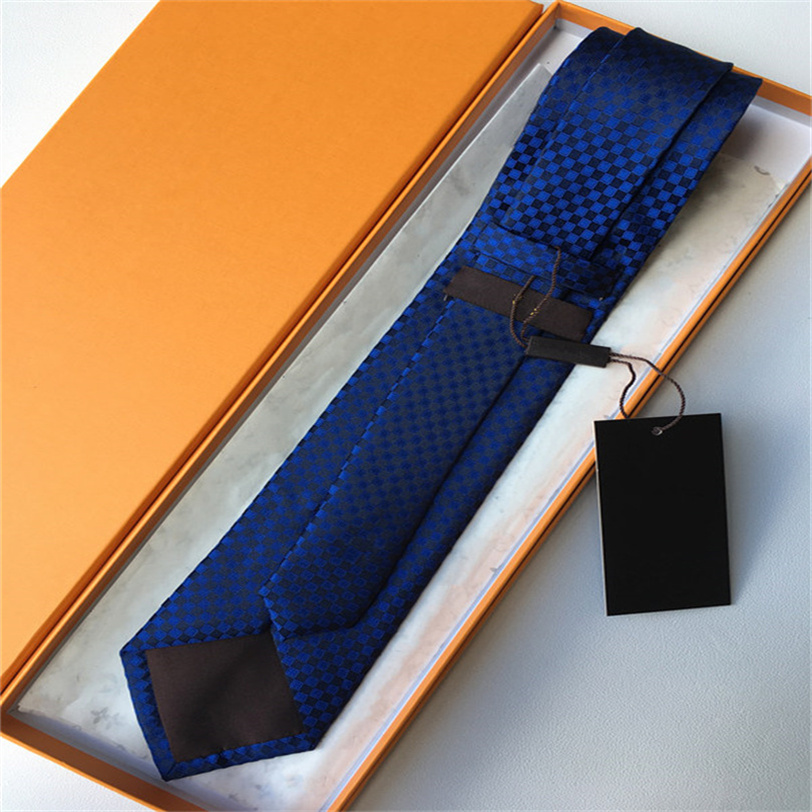 

22ss Luxury Necktie High Quality Men's Letter 100% Tie Silk black blue Aldult Jacquard Party Wedding Business Woven Fashion Design Hawaii Neck Ties box