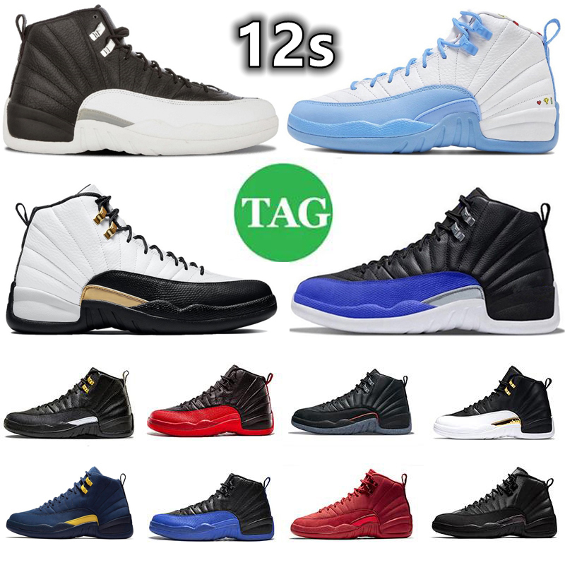 

Jumpman 12 12s Mens Retro Basketball Shoes Sneaker University Blue Black Taxi Hyper Royal Playoffs Royalty Utility Reverse Flu Royal Men Trainers Sports Sneakers, Pay for box