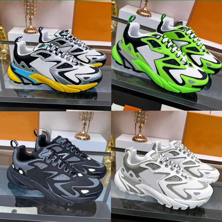 

2022 Designer Shoes Classic Vintage Men Trainers Chaussures Leather Mesh Outdoor Running Shoes Designers Sneakers With Box size 38-45