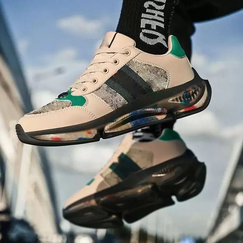 

Men Shoes Sneakers New Simplicity Spring Autumn Lace Up PU Leather Casual Outdoors Fashion Comfortable Round Toe, Clear