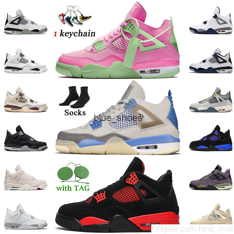 

Jumpman 4 Blue Red Thunder Sail Pink 4s Basketball Shoes Retro Sneakers For Women Mens Seafoam Midnight Navy Craft TS Trainers, D22 raptors 36-47