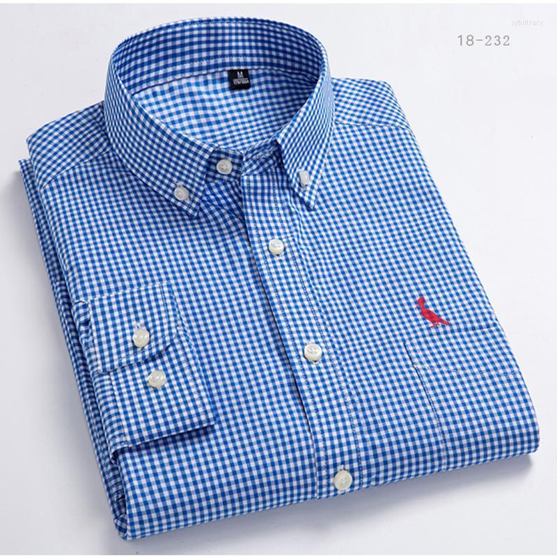 

Men' Dress Shirts Camisas Spring Autumn High Quality Men' Plaid Cotton Button Collar Formal Long Sleeve ResevaedMen' Sybi22, Hulan