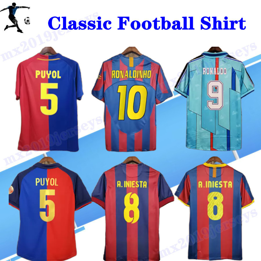 

1996 1998 RIVALDO Retro Mens Soccer Jerseys 100th XAVI PUYOL A. INIESTA 05 06 10 11 14 15classic Football Shirt RONALDINHO SUAREZ IBRAHIMOUIC PIQUE HENRY Short, Fg018 2014 2015 home