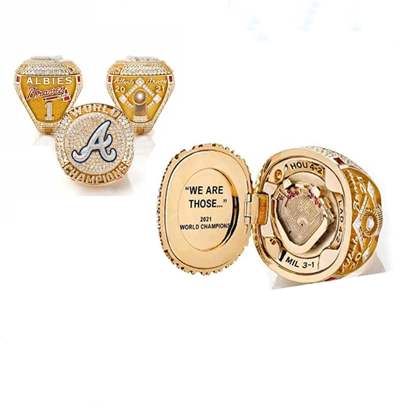 

Player 6 Name rings World Series Baseball Team Championship Ring designer with Wooden Display Box Souvenir Men Jewelry