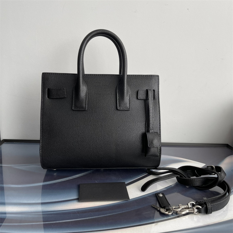 

Top Designer Grain Leather Organ Bag Ladies Store Tote Hardware One More Shoulder Strap Fashion Hand Carry Large Capacity Black Messenger Bag, Box