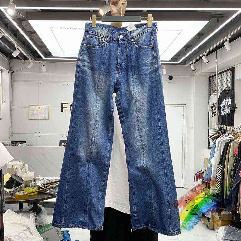 

Heavy Beautiful Washed Fabric Jeans Men Women High Quality Embroidery Tie Dye Jean Pants T220721