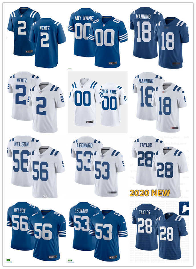 

Men Women Youth Indianapolis''Colts''2 Matt Ryan 18 Peyton Manning 13 T.Y. Hilton 53 Darius Leonar 28 Jonathan Taylor 56 Quenton Nelson Football Jerseys, Colour