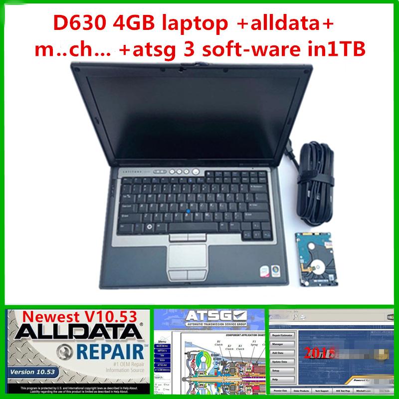 Diagnostic Tools V10.53 Alldata Software Mitc/hell Atsg 3in1 1tb Hdd Installed Well In For Dell D630 Laptop Windows 7 Ready To USE Auto Repa