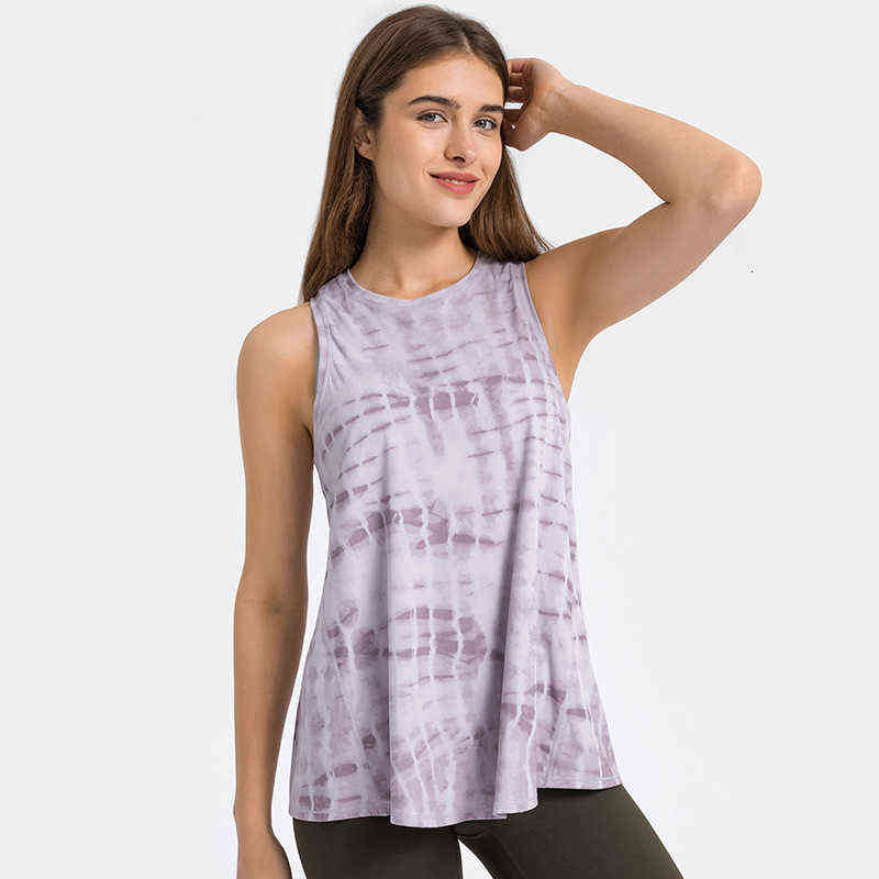 Designer Women's T-shirt Fitns Cloth Vt Women's Sleevels Loose and Breathable Back Sports Blouse Nude Yoga Suit-image-760124267