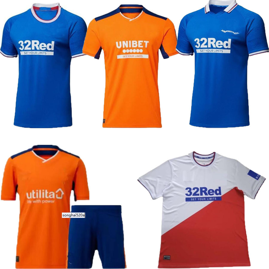 

Glasgow Rangers FC 150th Anniversary Legends Soccer Jerseys RAMSEY AMAD 21 22 23 RETRO SPECIAL Black Third CHAMPIONS 55 MORELOS TAVERNIER, White