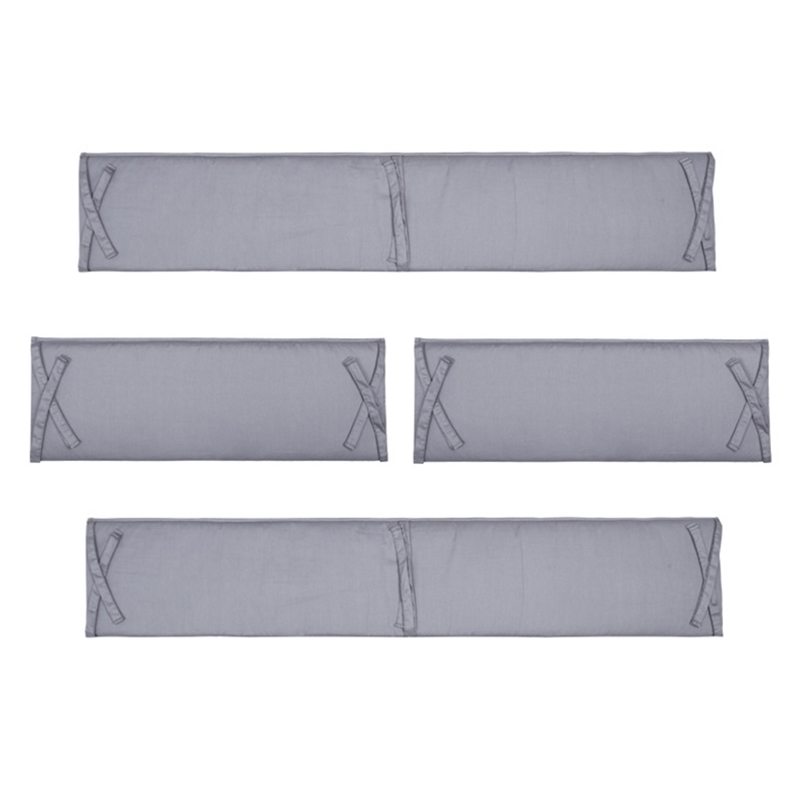 

4pcs/set For Boys Girls Baby Crib Bumper Guard Pad Nursery Home Bedroom Anti-collision Bed Liner Protector Removable Washable 220816