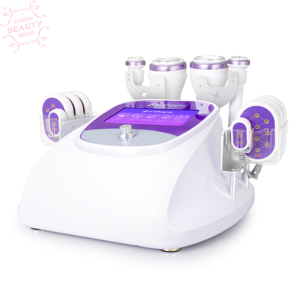 

6 In 1 Ultrasonic Cavitation 30K 2.5 Vacuum RF Slimming Fat Loss EL Face Lift LED Laser Machine