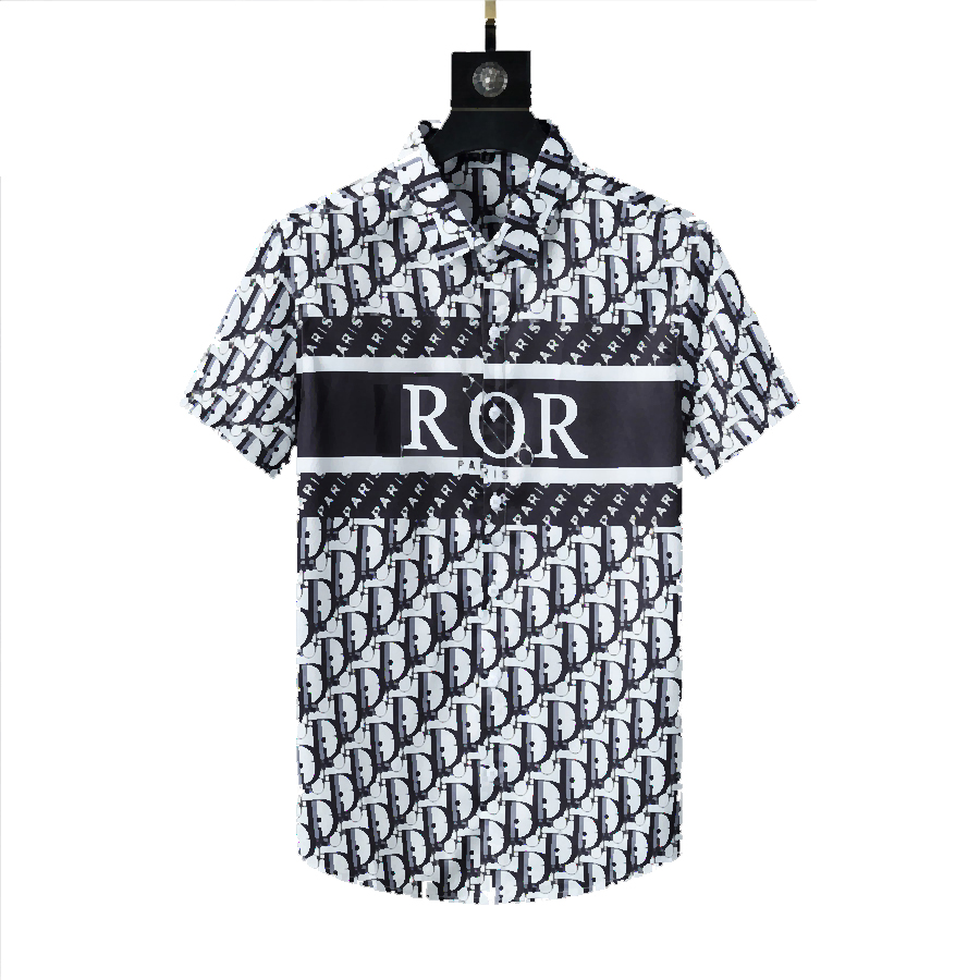 

Luxury Designer Shirts Mens Fashion Geometric print bowling shirt Hawaii Floral Casual Shirts Men Slim Fit Short Sleeve Variety8, Multi