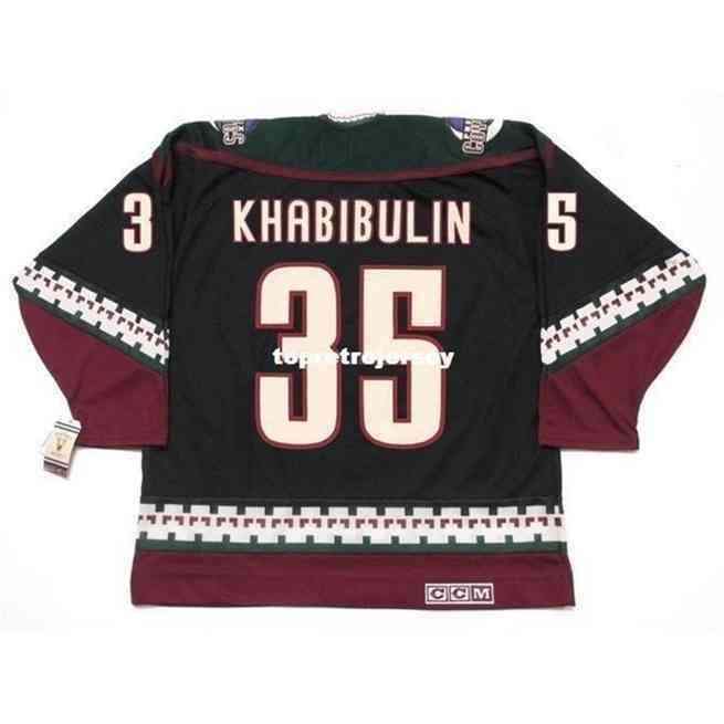 

Wholesale Mens Nikolai Khabibulin 1997 Ccm Vintage Cheap Retro Hockey Jersey, Black