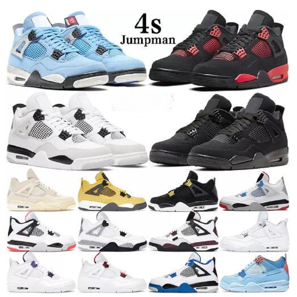 

Woman 4s men basketball shoes women Red Thunder University Blue Sail Black Cat Jumpman 4 Cactus Jack White Military Black mens womens outdoor sport trainers sneakers, # 17