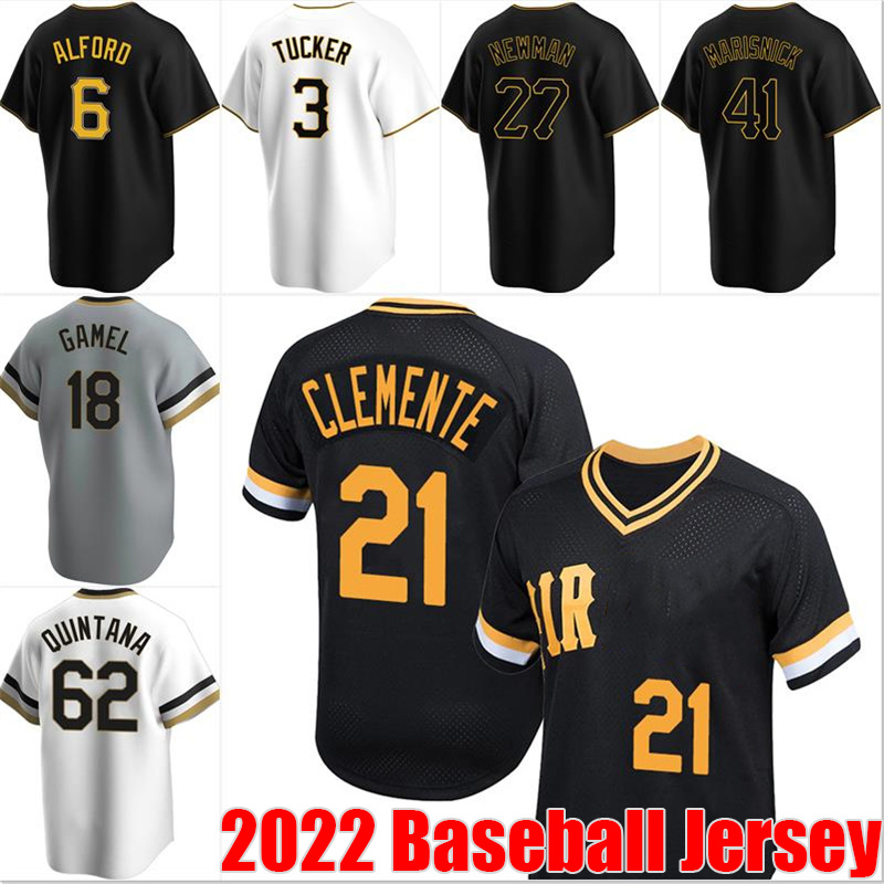

21 Roberto Clemente Jersey Baseball Pittsburgh Kevin Newman Anthony Alford Cole Tucker Jerseys Willie Stargell Roberto Perez Ben Gamel Daniel Vogelbach, Man custom jersey (hd)