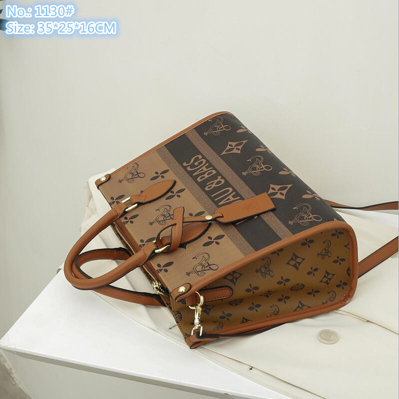 

Wholesale factory ladies shoulder bags 3 colors classic old color retro handbag elegant temperament large capacity compartment fashion tote bag simple handbags, Beige-1130#