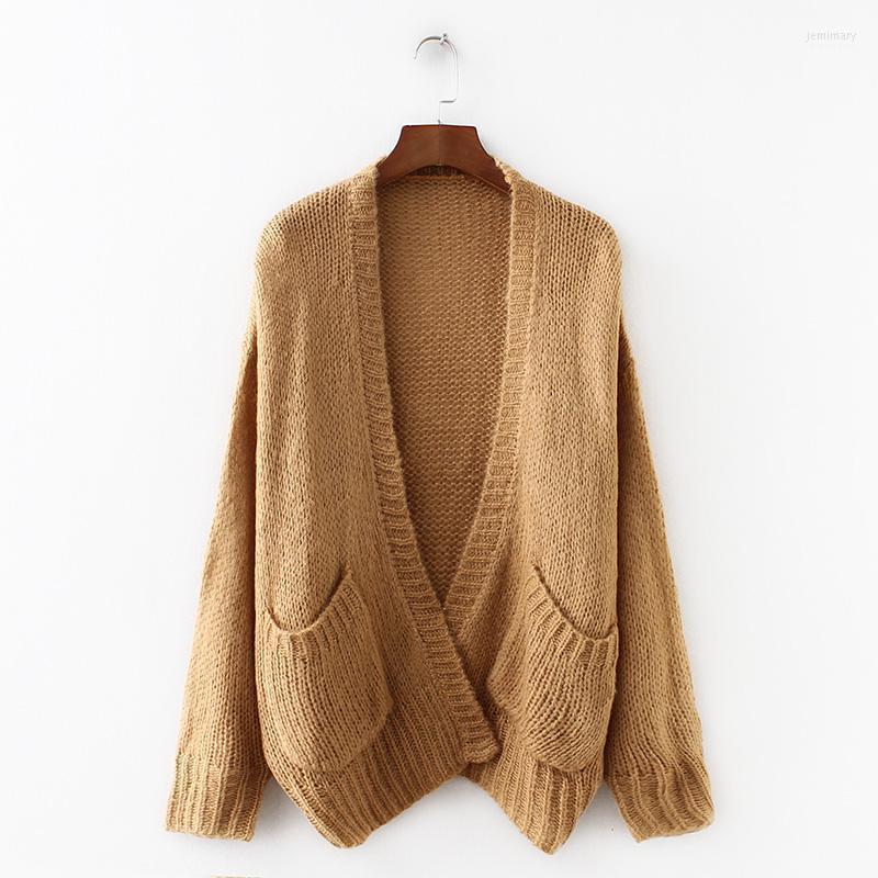 

Women's Sweaters 2022 Autumn Solid Women Sweater Long Sleeve Streetwear Girls Jemi22, Beige