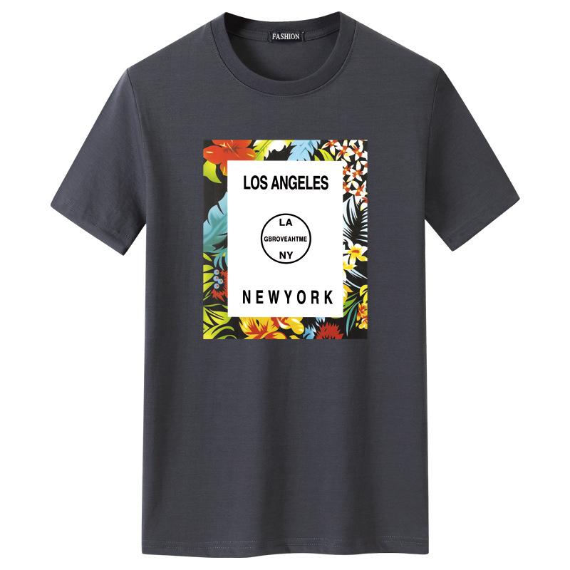 

Men' T-Shirts Summer Plus Size -5xl Loose Thin Simple Casual Men Short Sleeved T-shirt O-neck Stretch Cotton Top Tide, Black