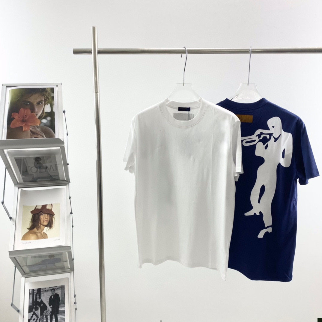 

22ss Designer Tide T Shirts Chest Letter Sweatshirts Laminated Print Short Sleeve High Street Loose Oversize Casual T-shirt 100% Pure Cotton Tops for Men and Women 3069, White