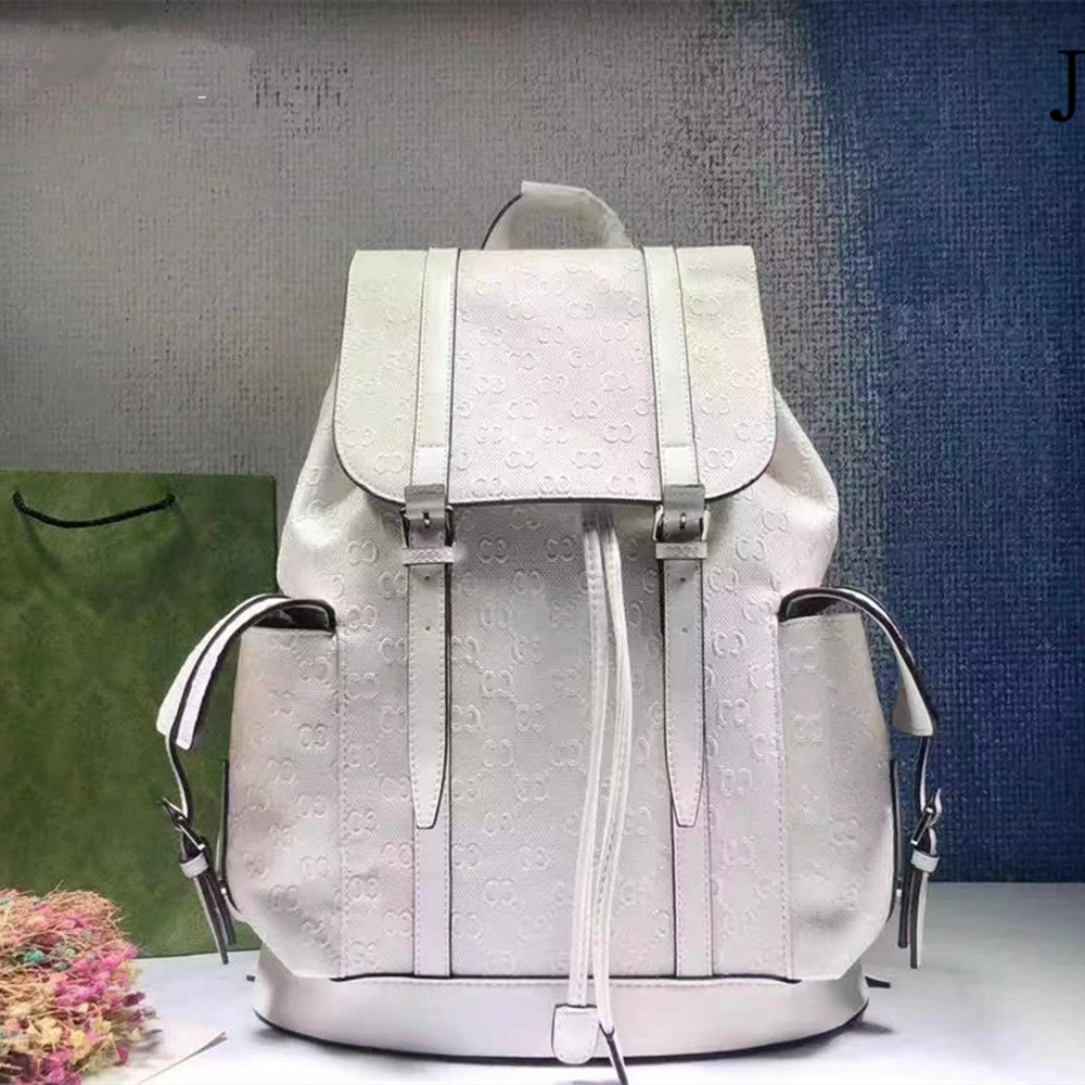 

Top Designer High Quality Unisex Backpack Large Capacity Leather Embossed Fashion Trend Outdoor Travel Bag with Computer Interlayer and Multiple Pockets, 001