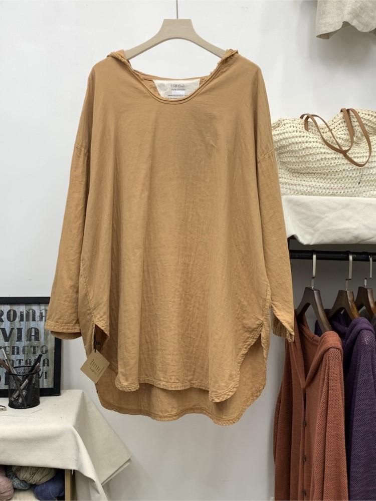 

Women's T-Shirt Long Women T Shirt Hooded Cotton 2022 Summer Spring Solid Color Sleeve Loose Pullovers Irregular Lady Blouse FemaleWomen's, Black