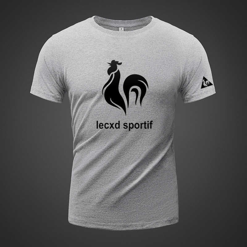 

Le Coq Sportif Summer Classic Short Sleeve T-shirt Plus Loose Fat Masculine Versatile Sports Half