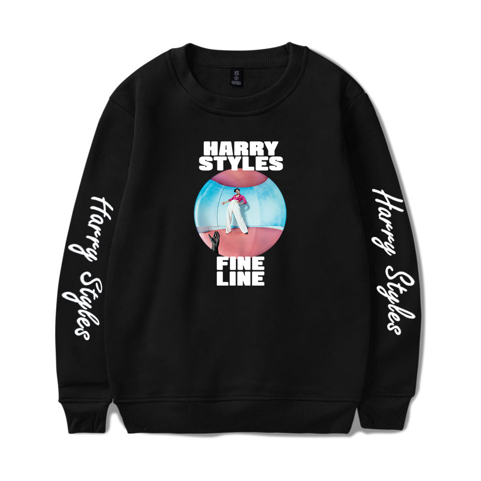

Harrys Styles Sweatshirt Women Fine Line Pullover Hoodies Sweatshirts Unisex Tumblr Letters Printed Tracksuit Tops, Grey