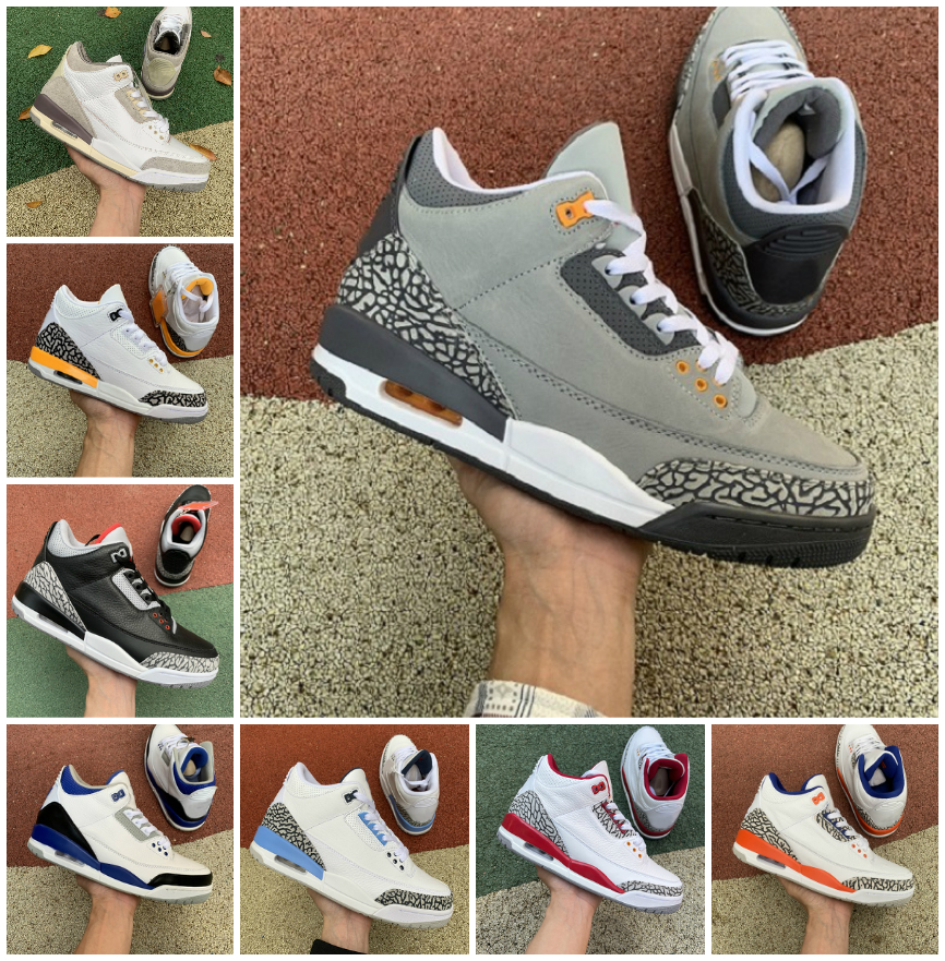 

Jumpman Neapolitan Dark Mocha 3 3s Mens Basketball Shoes RACER BLUE Georgetown Desert Elephant Kumquat Cardinal Red Cement Black Cat A Ma Maniere Trainers Sneakers, Bubble package bag