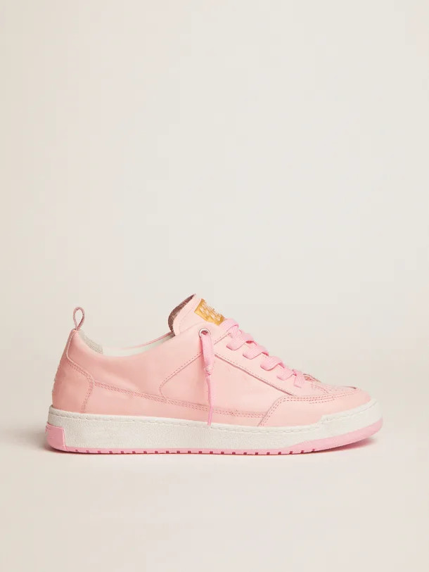 Couples chaussures de sport Designer version supérieure de luxe ouais baskets en cuir rose pâle italienne véritable petites chaussures sales emba