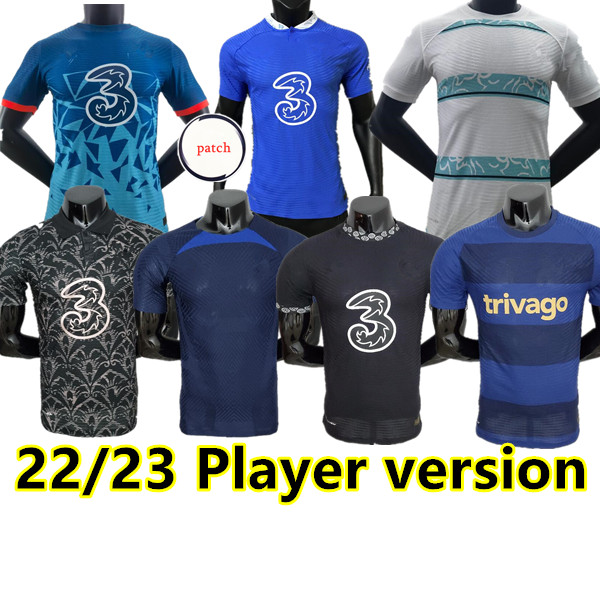 

Player version 22 23 Soccer Jersey LUKAKU PULISIC MOUNT Third jerseys HAVERTZ ZIYECH CHILWELL 2022 2023 football shirt WERNER kits HUDSON ODOI KANTE maillot