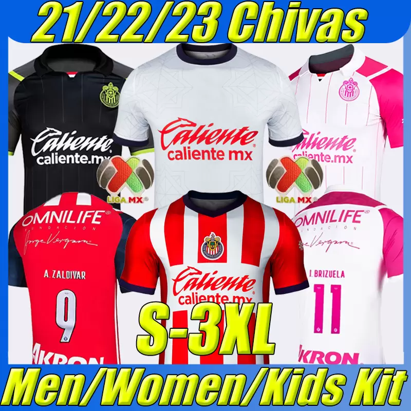 

3XL LIGA MX Chivas Soccer Jerseys 22/23 Home Away I. BRIZUELA A. VEGA G. SEPULVEDA J. ANGULO F. BELTRAN L. OLIVAS J. MOLINA M. PONCE 2022 2023 Men Women Kids Kit Football Shirt, 21-22 away kids kit