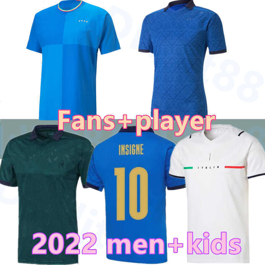 

2022 italia BASTONI soccer jerseys Italie INSIGNE VERRATTI JORGINHO maillots foot IMMOBILE BELOTTI BERARDI CHIESA BARELLA Football shirts, 2021 home