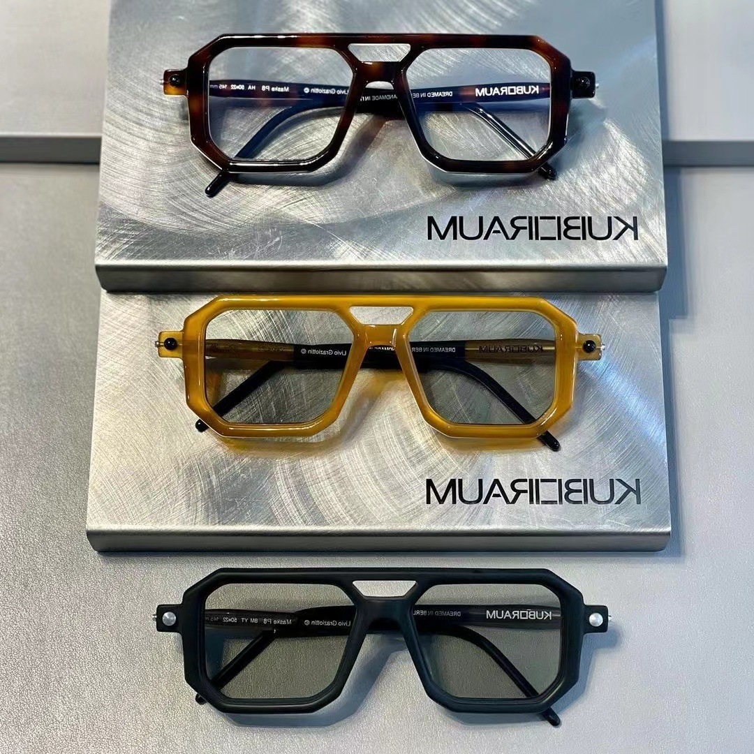 

Designer Sunglasses German Fashion Brand Kuboraum New P8 Large Square Frame Sun Optical