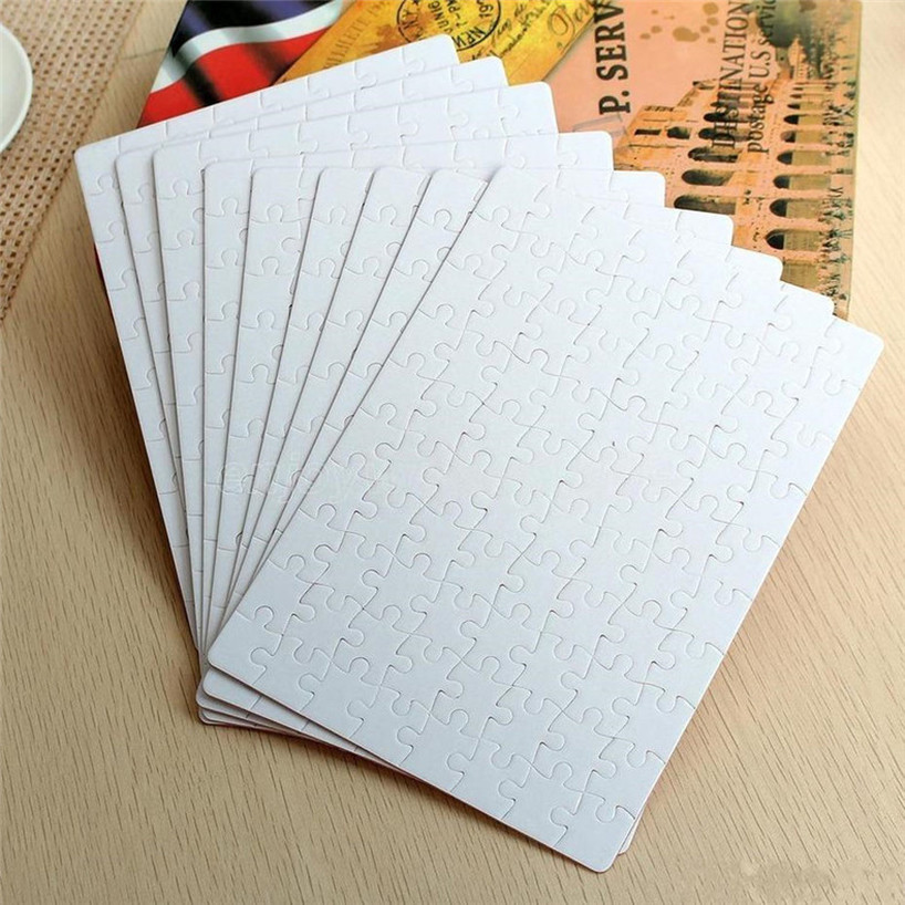 

Sublimation Puzzle A4 Size DIY Sublimation Blank Puzzles White Puzzle Jigsaw 80pcs Heat Printing Transfer Handmade Gift sxa11