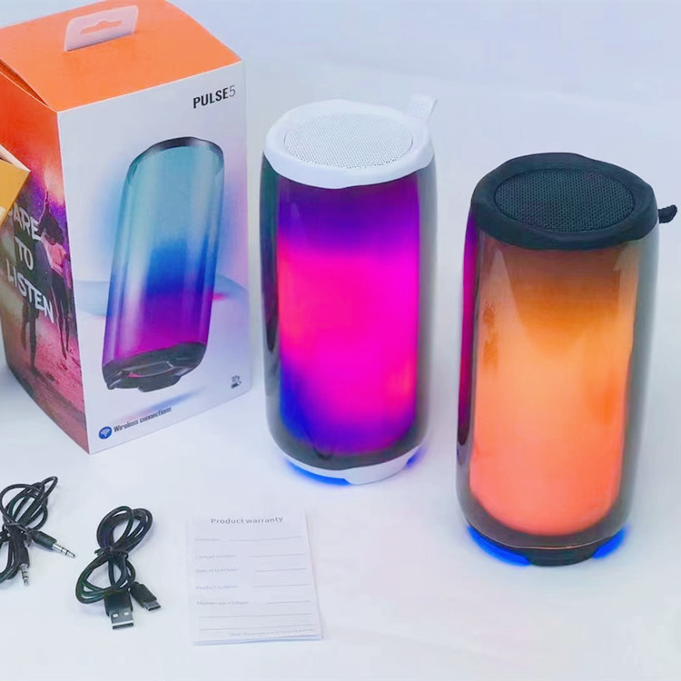 

For JBL Pulse5 Wireless Bluetooth Speaker Heavy Bass Pulse 5 Outdoor Pulsating Music Color LED Portable Waterproof Speakers