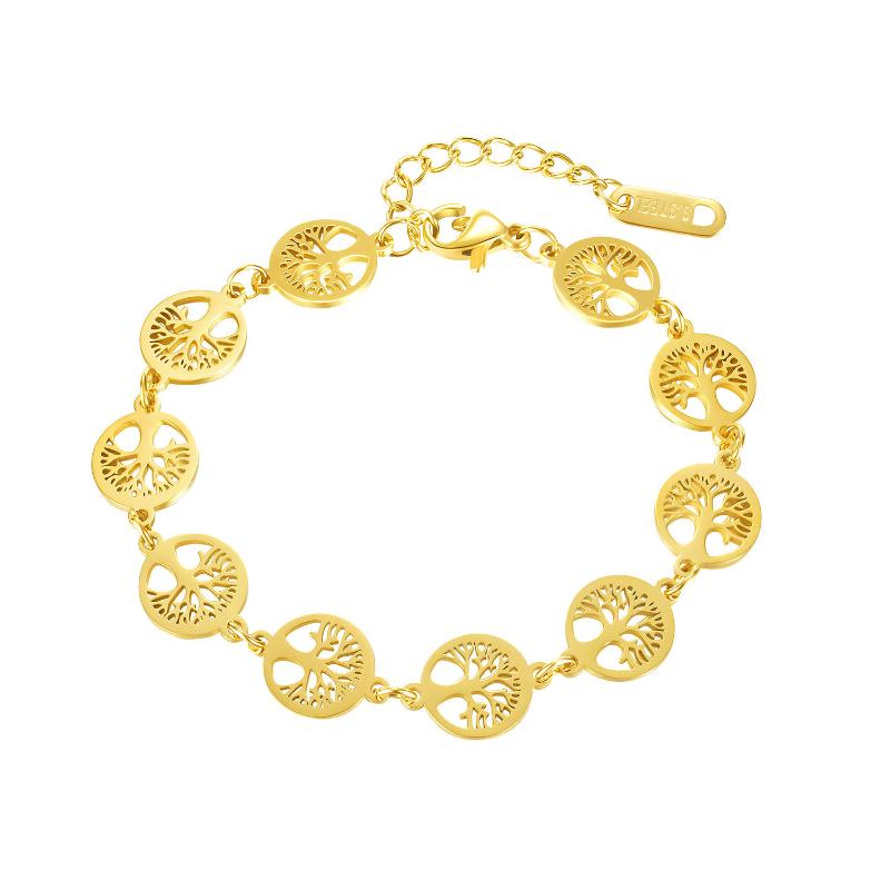 

Link, Chain Hemiston Two Color Tree Of Life Bracelet Cool Style For Women Gift