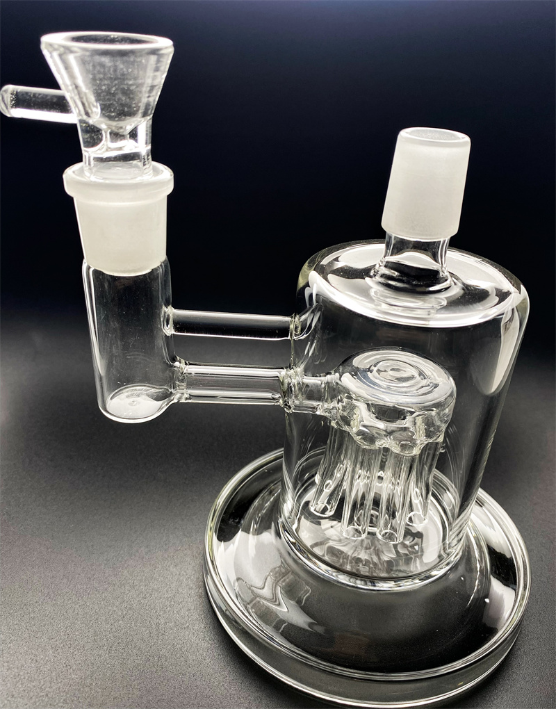 Intoxicating vapexhale hydratube glass hookah dab rig base tree branch perc stand with hay bowl gb424-image-786404252