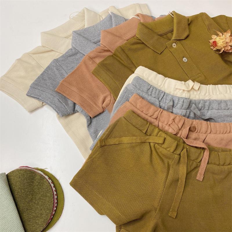 

Clothing Sets 2pcs/set Summer Baby Clothes Short Sleeve Shirt Shorts Outfits Kids Boy Girl Cotton Tops T-shirts 0-5Y Children Set 0-5YClothi