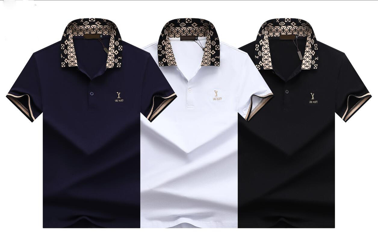 

21ss Luxurys Designers Summer Mens drees Cotton POLO Shirt Men Turn Down Collar Casual Social Style Giraffe Brand printing Man Polos Male Tops 100%cotton Tees M-3XL, Color4