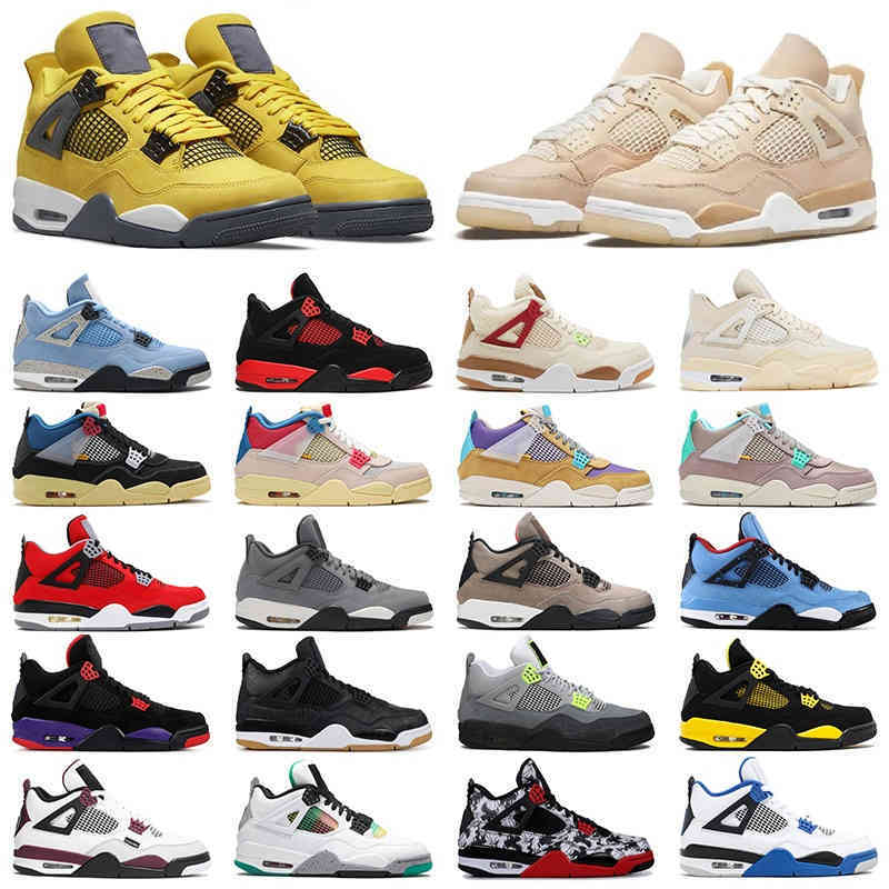 

New Basketball Shoes4 4s Sail University Blue Jumpman Mens White Guava Ice Oreo Sail Noir Metallic Purple Black Cat Bred Shimmer Cactus, 20