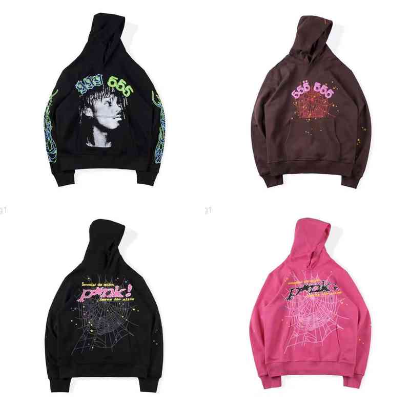

22ss Designer Vintage Luxe Fashion Printing Spider Hooded Pullover Red Sp5der Young Thug 555555 Angel Hoodie Men Blue Shoe Web Sweatshirts Blazers Oversize, No sale