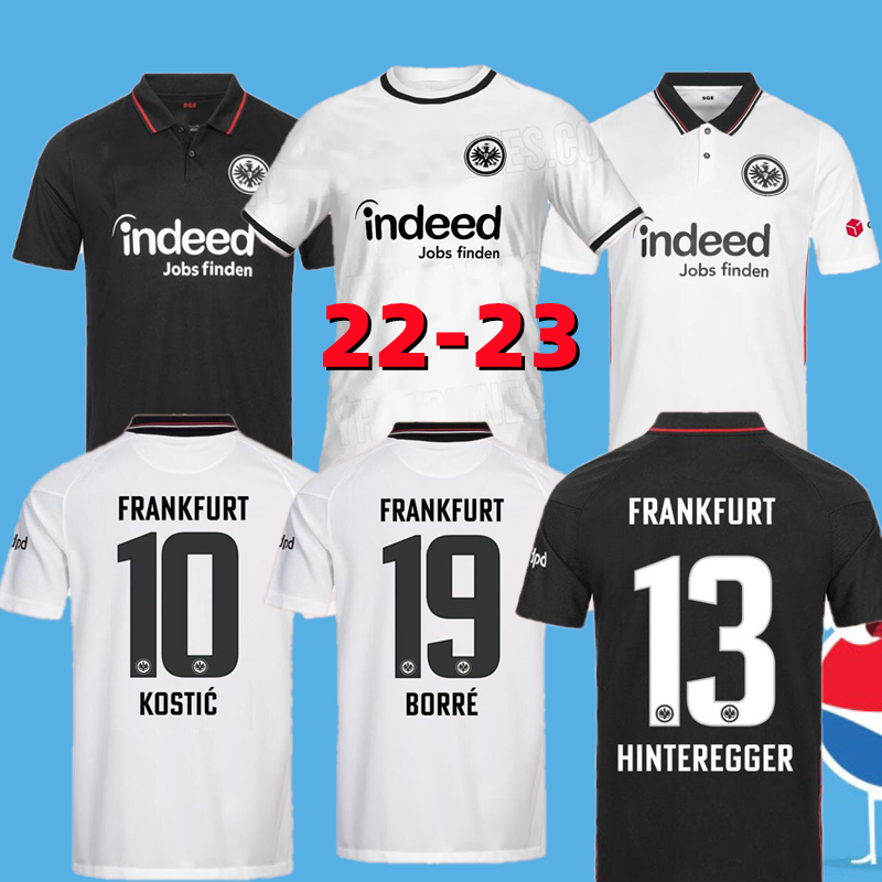 

2022 2023 Eintracht Frankfurt soccer jersey Winners cup champions final BUDAPEST 21 22 23 SOW Borre KOSTIC HAUGE Younes football KAMADA shirts third, 21-22 home