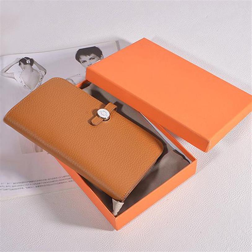 

Designer-High Quality Designer Wallets Genuine Leather Fashion TOGO Bags Womens Brand Famous Hasp Wallet Money Clip235P